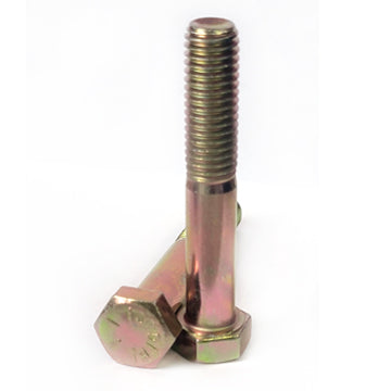 A 1/2"-13 x 3" Hex Head Cap Screw-Grade 8 Coarse that is designed to fasten into material for a secure hold. Grade 8 Coarse offers superior tensile strength and hardness for superior corrosion resistance during heavy-duty applications.