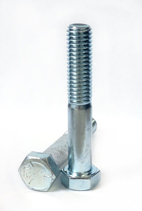 1/2"-13x2",(PT) HEX CAP SCREWS GRADE 5 COARSE MED. CARBON ZINC