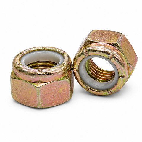 1/2"-20 NYLON INSERT LOCKNUTS GRADE N8 (C) ZINC YELLOW