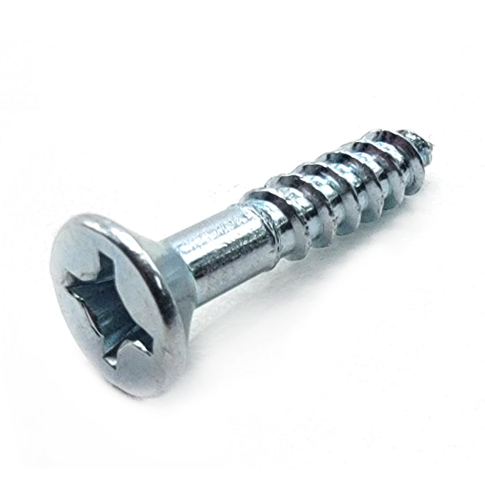 #8-15 x 3" Wood Screw-Flat Head Phillips-Zinc