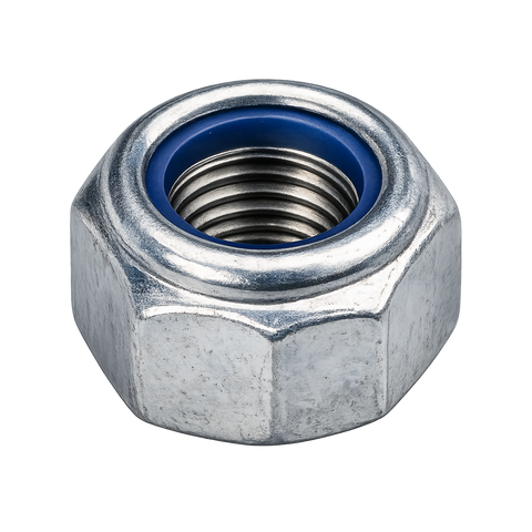 3/4"-10 UNC NE (STANDARD) NYLON INSERT LOCKNUTS GRADE N2 (A) LOW CARBON ZINC