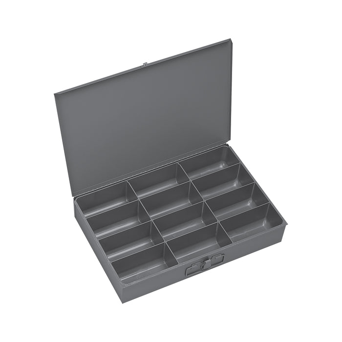 Large Steel Compartment Box- 12 Compartments